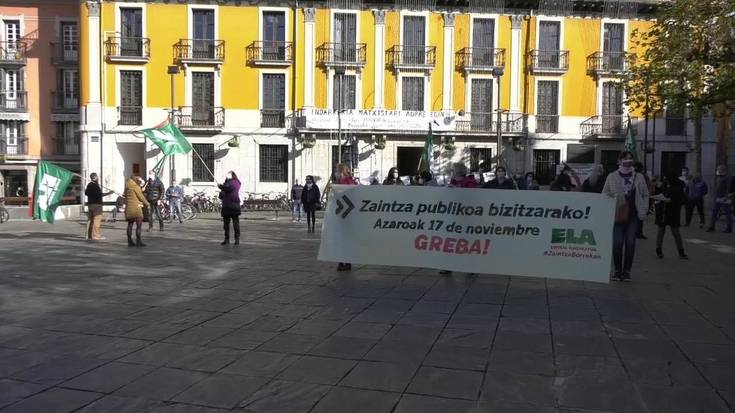 Zaintza sektoreko langileek sistema aldaketa aldarrikatzen dute