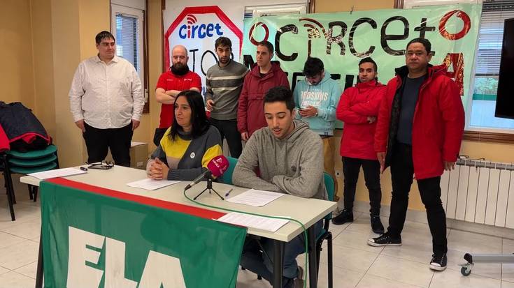 Greba mugagabean Circet Cableven enpresako langileak